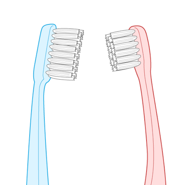 愛媛県松山市の歯医者もりもと歯科クリニック｜ブログ｜歯ブラシの正しい選び方！歯磨きの効果アップも｜歯ブラシの大きさ比較のイメージ画像